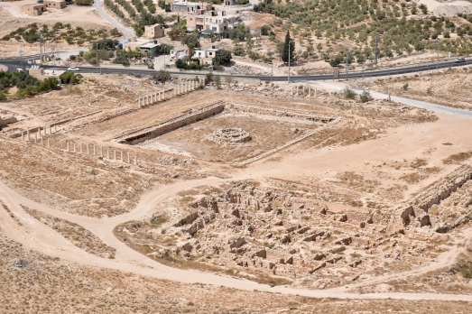 This is a view of Herod's swimming pool from the top of Herodian.