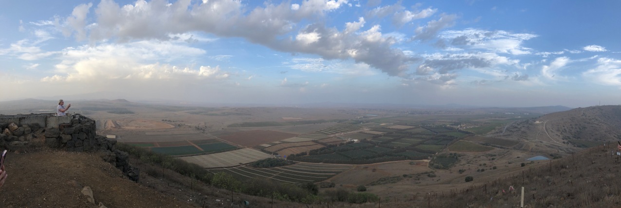 This is the view to the northwest. This looks out into Jordan and Syria.